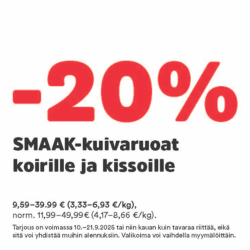 SMAAK-kuivaruoat 